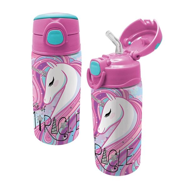 Graffiti Graffiti Ανοξείδωτο με Καλαμάκι Unicorn 500ml 231411 Παγούρι