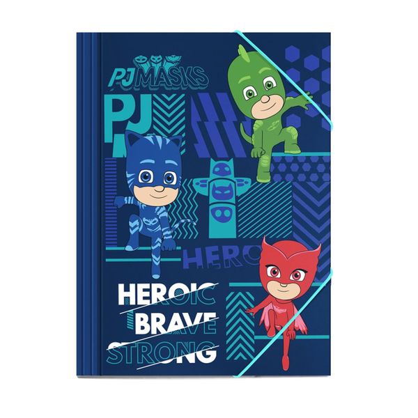 Διακάκης με Λάστιχο 25x35 Χάρτινος PJ Masks 000484232 Φάκελος