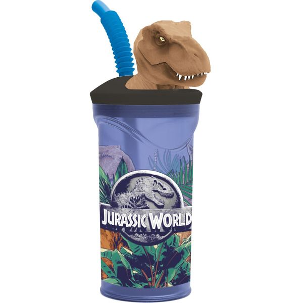 Stor Stor Ποτήρι με Καλαμάκι 3D Jurassic World Franchise 530-14666 Παγούρι