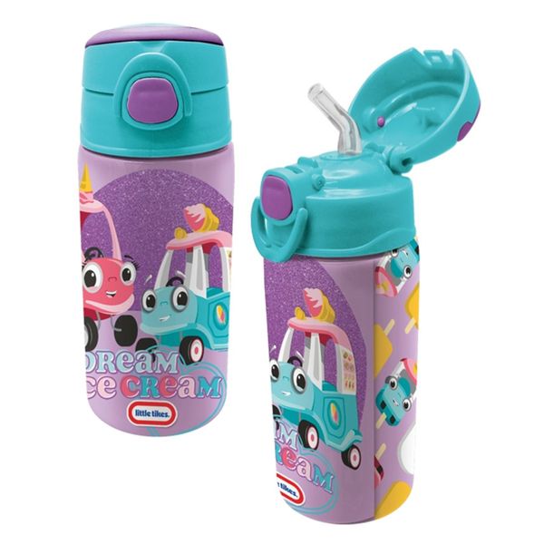 Little Tikes Little Tikes Ανοξείδωτο με Καλαμάκι Girl Little Tikes 500ml 236414 Παγούρι