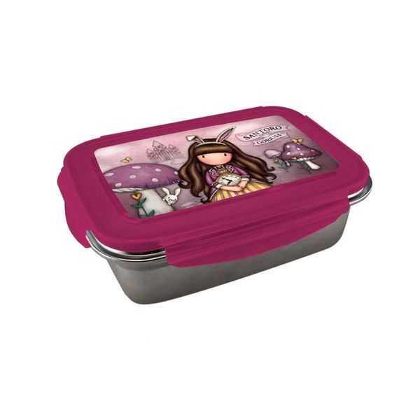 Santoro Ανοξείδωτο Pink Gorjuss 237163 Δοχείο Φαγητού