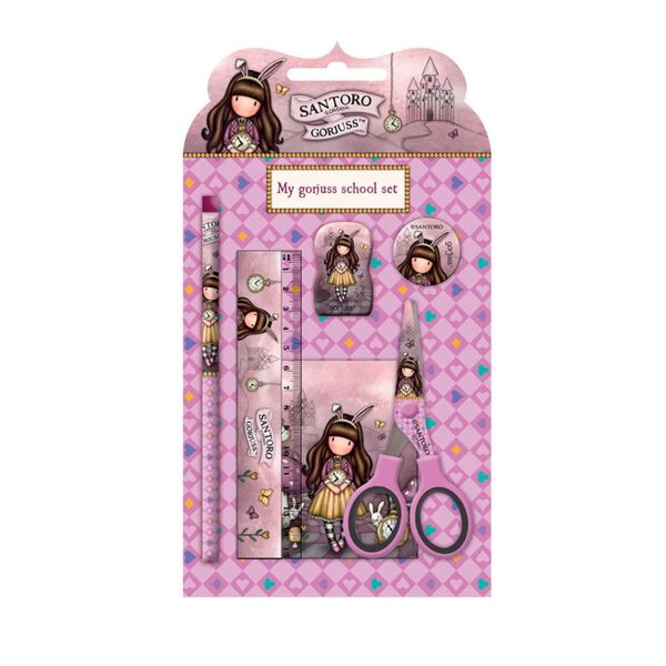 Santoro Pink Gorjuss 6 Τεμάχια 237143 Σετ Σχολικό