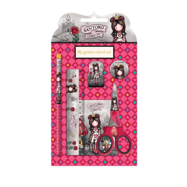 Santoro Red Gorjuss 6 Τεμάχια 237141 Σετ Σχολικό