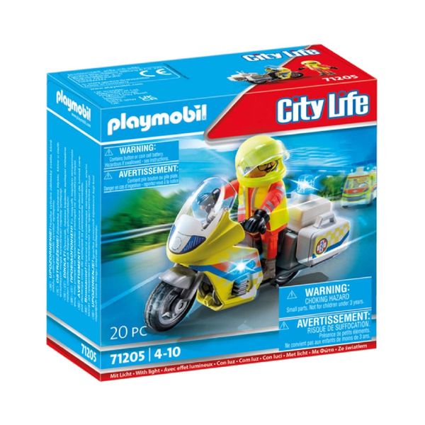 PLAYMOBIL® Διασώστης Με Μοτοσυκλέτα 71205 Παιχνίδι