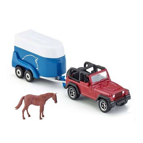 Siku Jeep με Trailer για Άλογο SI001651 Παιχνίδι