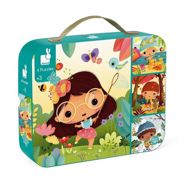 Janod 4 Εποχές 6-9-12-16 Τεμ. 24510 Παζλ