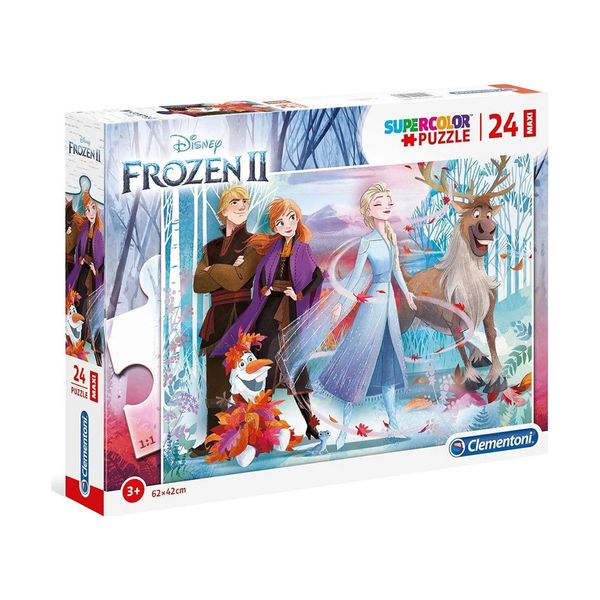 Clementoni Clementoni Supercolor Frozen II 24 Τεμ. Maxi 1200-28513 Παζλ