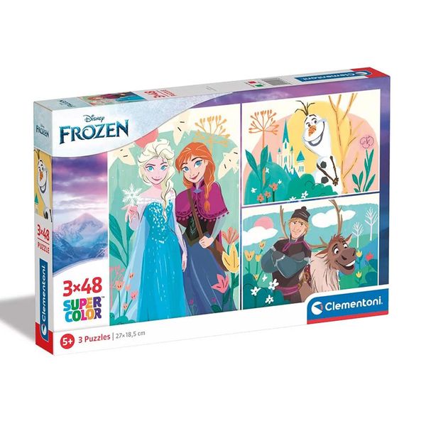 Clementoni Clementoni Supercolor Frozen 2 3x48 Τεμ. 1200-25284 Παζλ