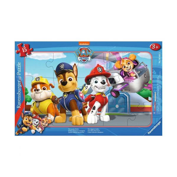 Ravensburger Καρτέλα Paw Patrol 15 Τεμ. 5681 Παζλ