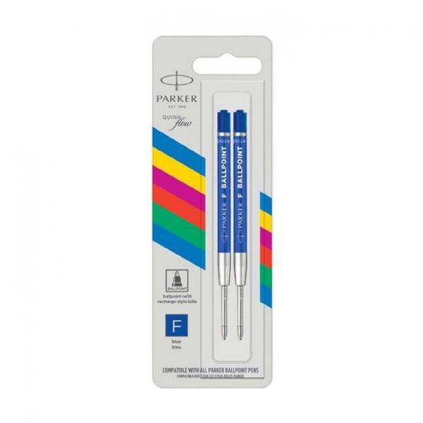 Parker Ανταλλακτικά Ballpen Economy Blue Fine 2 τεμ.