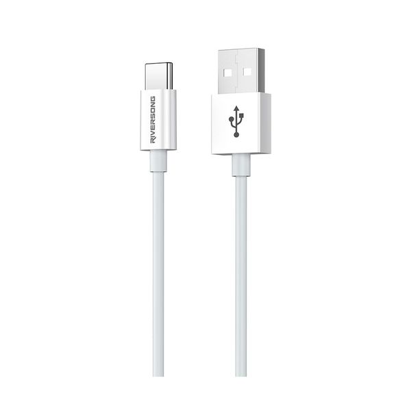 Riversong Riversong Lotus 08 Type-C 1.2m White Καλώδιο USB