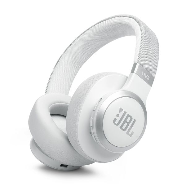 JBL Live 770NC White Bluetooth Headset