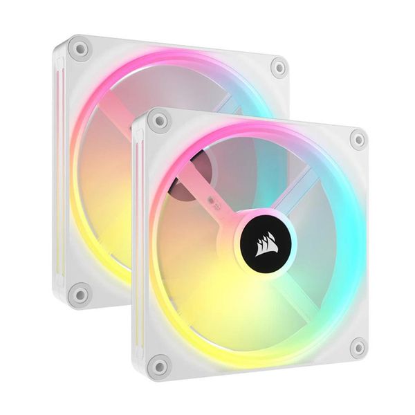 Corsair Corsair iCUE Link QX140 RGB 2x 140mm Starter Kit White Ανεμιστήρας Υπολογιστή