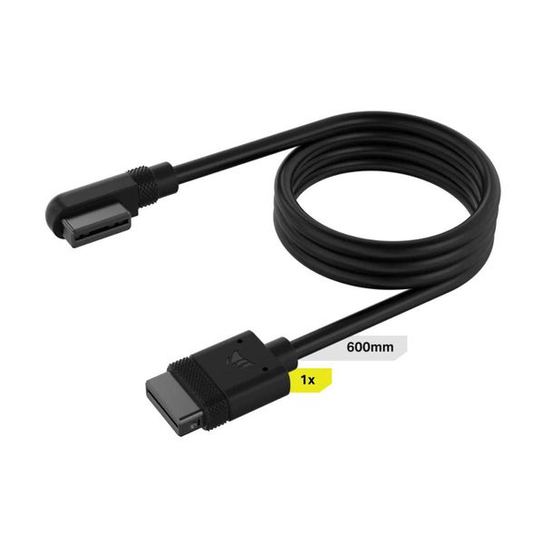 Corsair Corsair iCUE LINK Cable 1x600mm with Straight/Slim 90° Connectors Black Αξεσουάρ