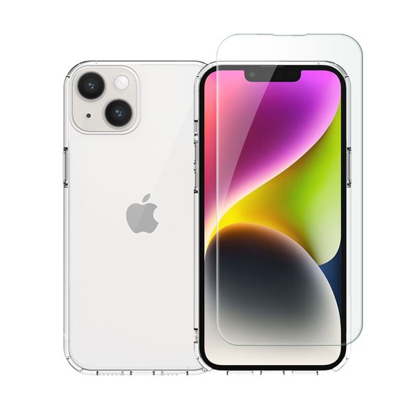 Redshield Redshield iPhone 15 TPU Case & Tempered Glass Σετ - Θήκη Κινητου & Προστατευτικό Οθόνης