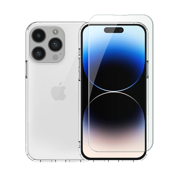 Redshield Redshield iPhone 15 Pro TPU Case & Tempered Glass Σετ - Θήκη Κινητου & Προστατευτικό Οθόνης