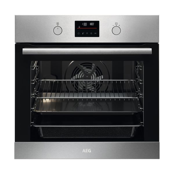 AEG BPS351161M Inox Φούρνος Εντοιχιζόμενος