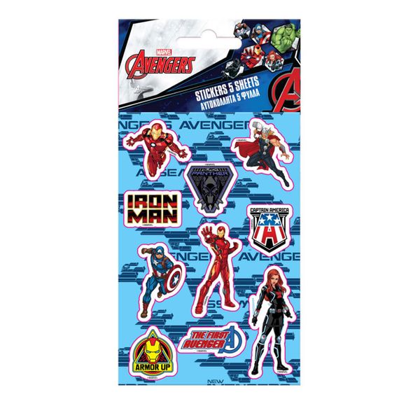 Διακάκης Avengers 5 Φύλλα 506180 Αυτοκόλλητα
