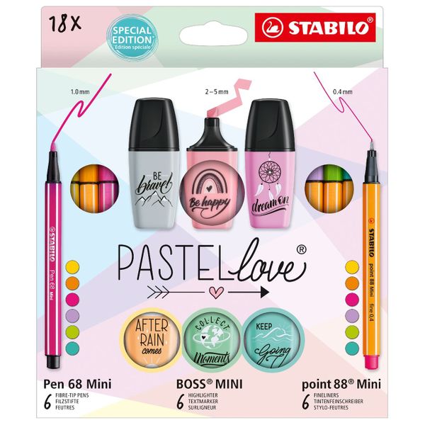Stabilo Pastellove 18 Τεμαχίων 01077058 Μαρκαδόρος