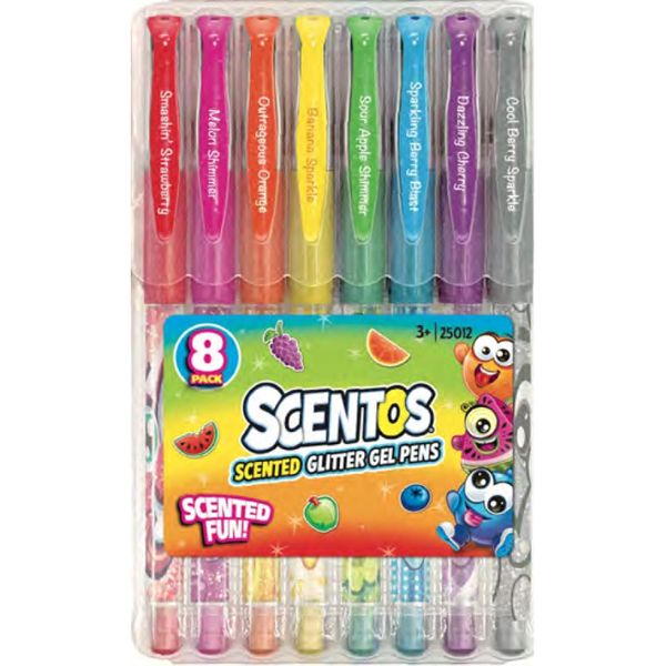 Scentos Gel Glitter Αρωματικά Σετ 37926 Στυλό