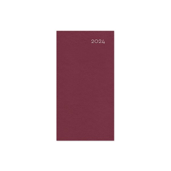 adBook adBook Simple 55 9x17 2024 Bordeaux Ημερολόγιο