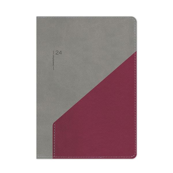 adBook adBook Equal 006 17x25 2024 Grey Ruby Ημερολόγιο