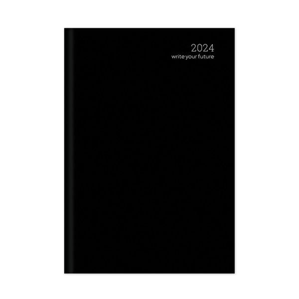 adBook adBook Simple Velvet Edition 19 12x17 2024 Black Ημερολόγιο