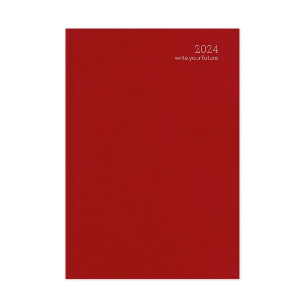 adBook adBook Simple Velvet Edition 52 12x17 2024 Red Ημερολόγιο