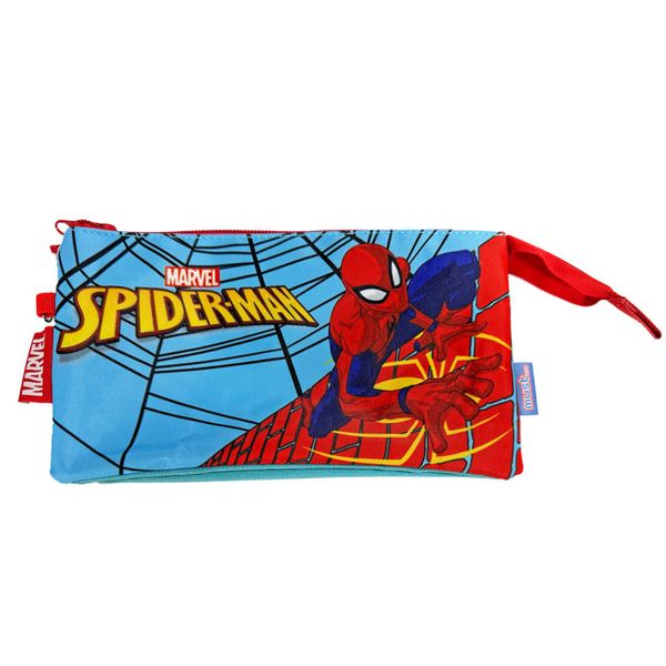 Διακάκης Διακάκης Spiderman On The Wall 3 Θηκών 22.5x11.5cm 508152 Κασετίνα