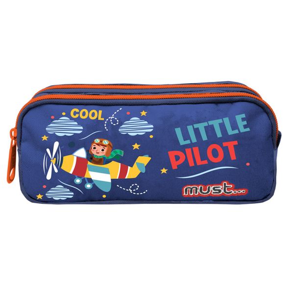 Must Must Energy Little Pilot 2 Θηκών 21x6x9cm 585109 Κασετίνα