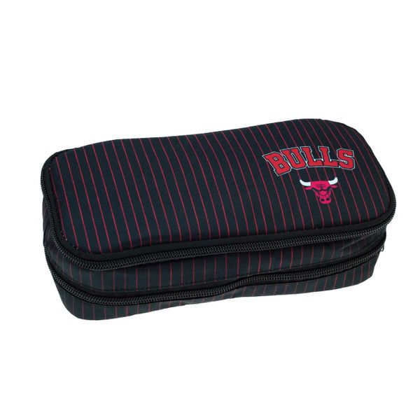 NBA Chicago Bulls Black Retro Οβάλ 338-27141 Κασετίνα