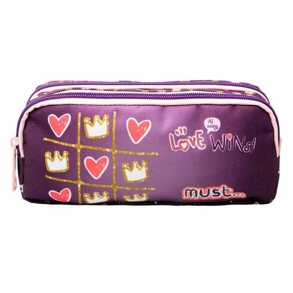 Must Must Energy Love Wins 2 Θηκών 21x6x9cm 585100 Κασετίνα
