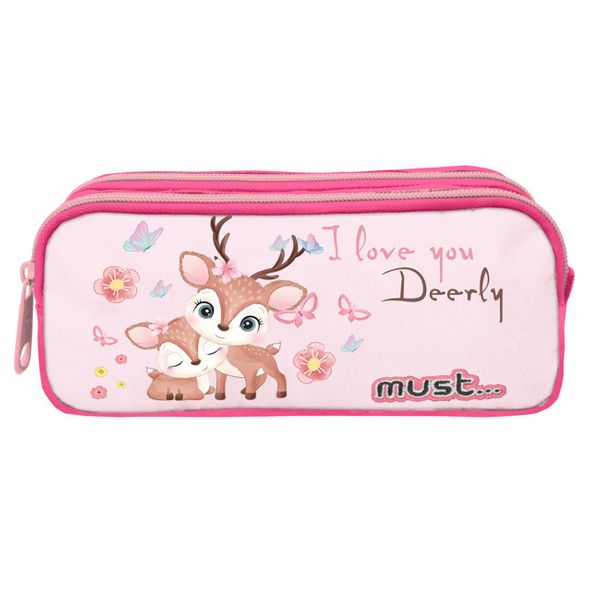 Must Must Energy I Love Deerly 2 Θηκών 21x6x9cm 585107 Κασετίνα