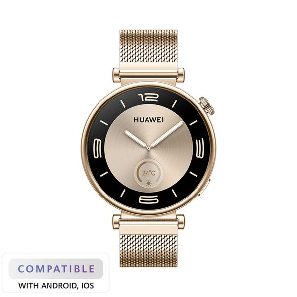 Huawei GT4 Gold Milanese Strap SmartWatch