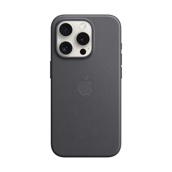 Apple iPhone 15 Pro FineWoven Case with MagSafe Black Θήκη Κινητού