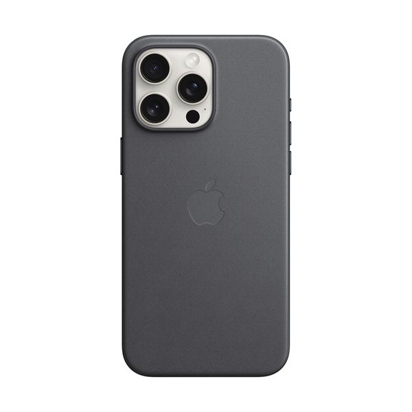 Apple iPhone 15 Pro Max FineWoven Case with MagSafe Black Θήκη Κινητού
