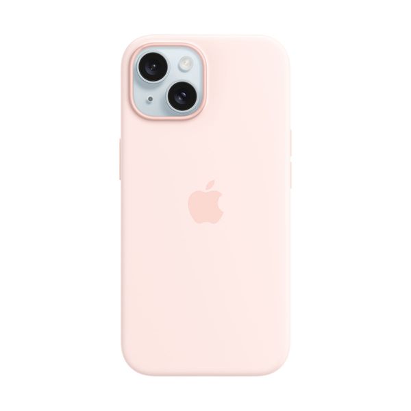 Apple iPhone 15 Silicone Case with MagSafe Light Pink Θήκη Κινητού