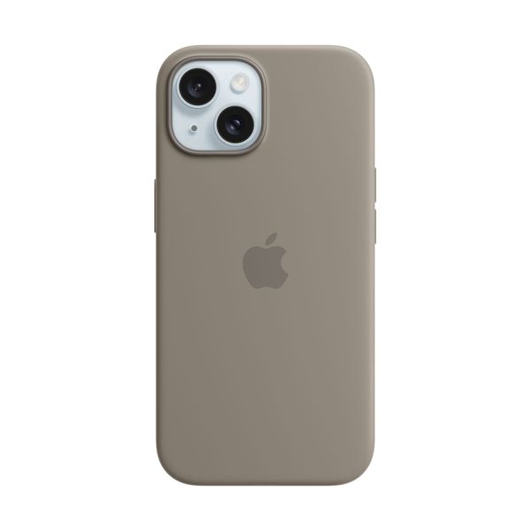 Apple iPhone 15 Silicone Case with MagSafe Clay Θήκη Κινητού