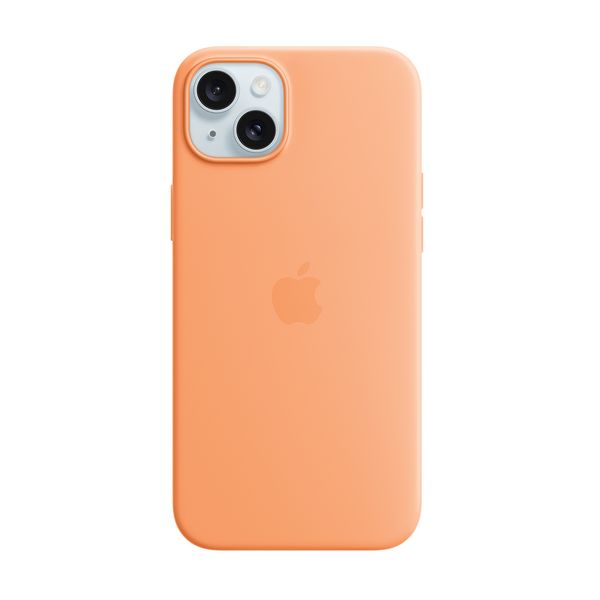 Apple iPhone 15 Plus Silicon Case with MagSafe Orange Sorbet Θήκη Κινητού
