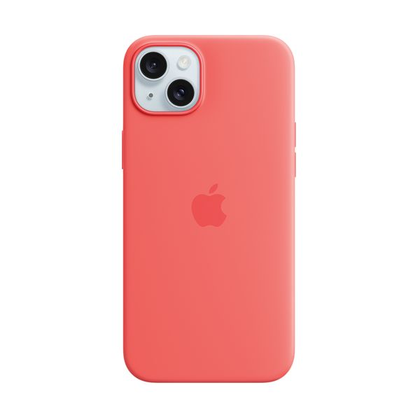 Apple iPhone 15 Plus Silicon Case with MagSafe Guava Θήκη Κινητού