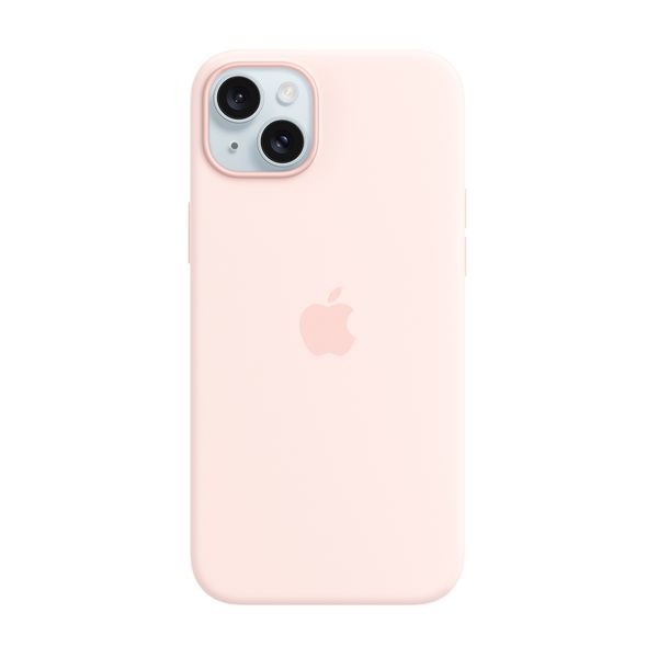 Apple iPhone 15 Plus Silicon Case with MagSafe Light Pink Θήκη Κινητού
