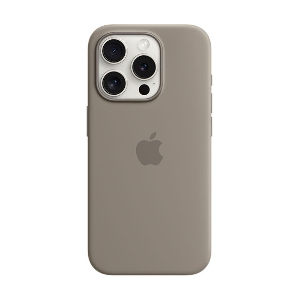 Apple iPhone 15 Pro Silicone Case with Magsafe Clay Θήκη Κινητού