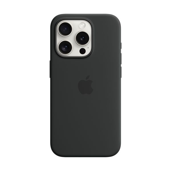 Apple iPhone 15 Pro Silicone Case with Magsafe Black Θήκη Κινητού