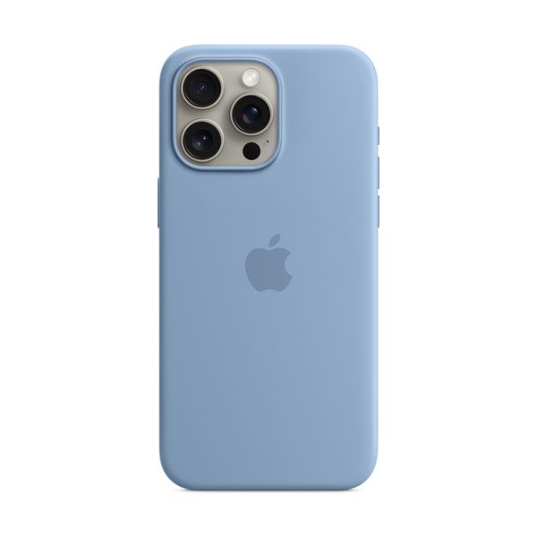 Apple iPhone 15 Pro Max Silicone Case with Magsafe Winter Blue Θήκη Κινητού