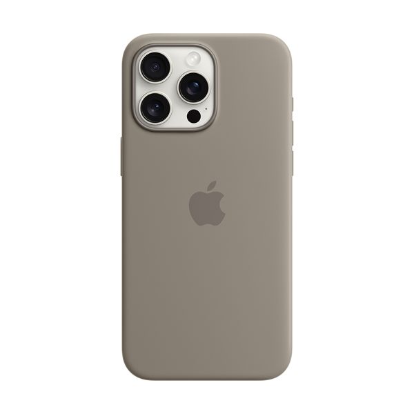 Apple iPhone 15 Pro Max Silicone Case with Magsafe Clay Θήκη Κινητού