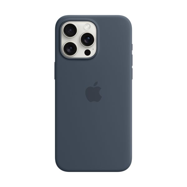Apple iPhone 15 Pro Max Silicone Case with Magsafe Storm Blue Θήκη Κινητού