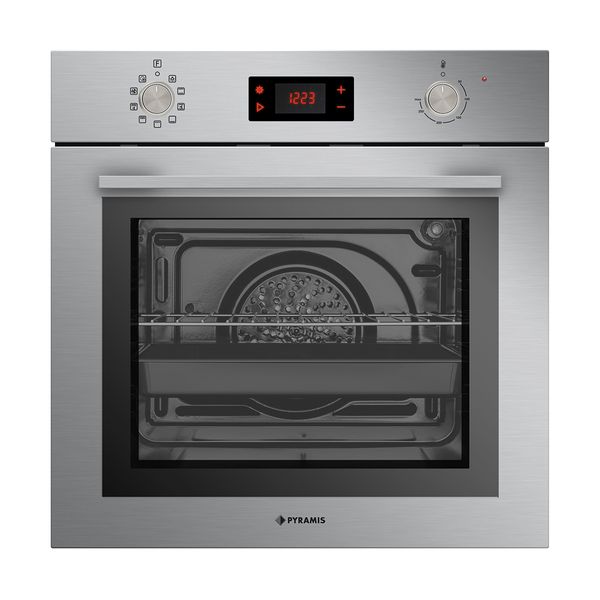 Pyramis PKLED 731065 Inox Φούρνος Εντοιχιζόμενος