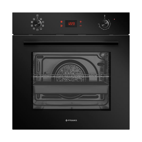 Pyramis PKLED 731065 Black Φούρνος Εντοιχιζόμενος