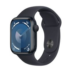 Apple Watch Series 9 GPS 41mm Midnight Aluminum Case with Midnight Sport Band M/L