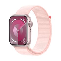 Apple Watch Series 9 GPS 45mm Pink Aluminum Case with Pink Sport Loop